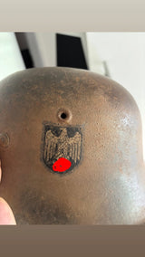 AUTHENTIQUE Casque allemand M42 heer camo ww2