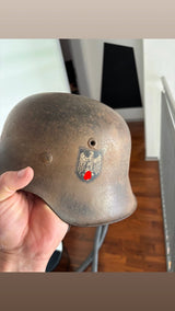 AUTHENTIQUE Casque allemand M42 heer camo ww2