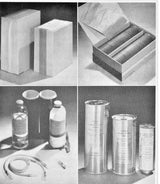 Lot de quatres boites vides pour plasma US.MEDICAL DEPARTMENT WWII