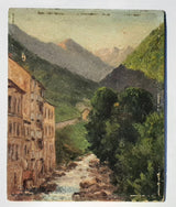 Camille Merlaud Huile Pyrénées Périgord Tableau ancien HSP impressionniste 1900