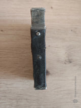 Nécessaire de voyage ancien – Étui cuir & métal – XIXe / début XXe