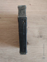 Nécessaire de voyage ancien – Étui cuir & métal – XIXe / début XXe